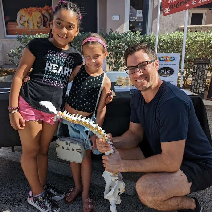 Dr. David Ridos with children